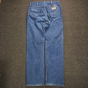 Wrangler Cowboy Cut Jeans Mens 35x34 13MWZPW Blue Straight Leg Denim